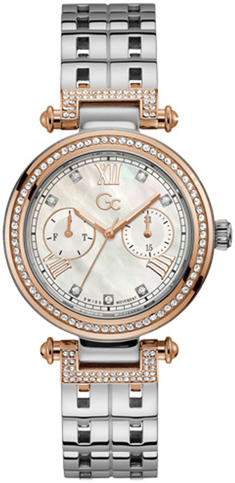 Guess Damklocka Y78003L1MF Primechic Vit/Stål Ø36 mm - Guess