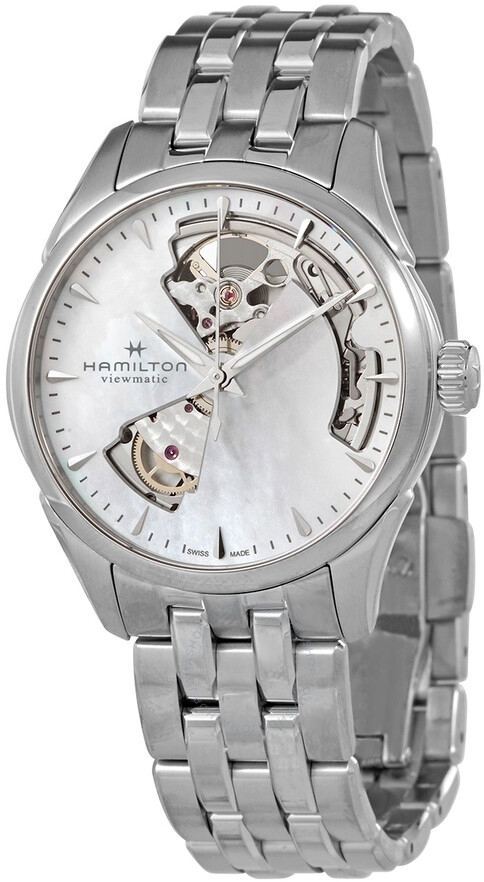 Hamilton Damklocka H32215190 Jazzmaster Vit/Stål Ø36 mm - Hamilton