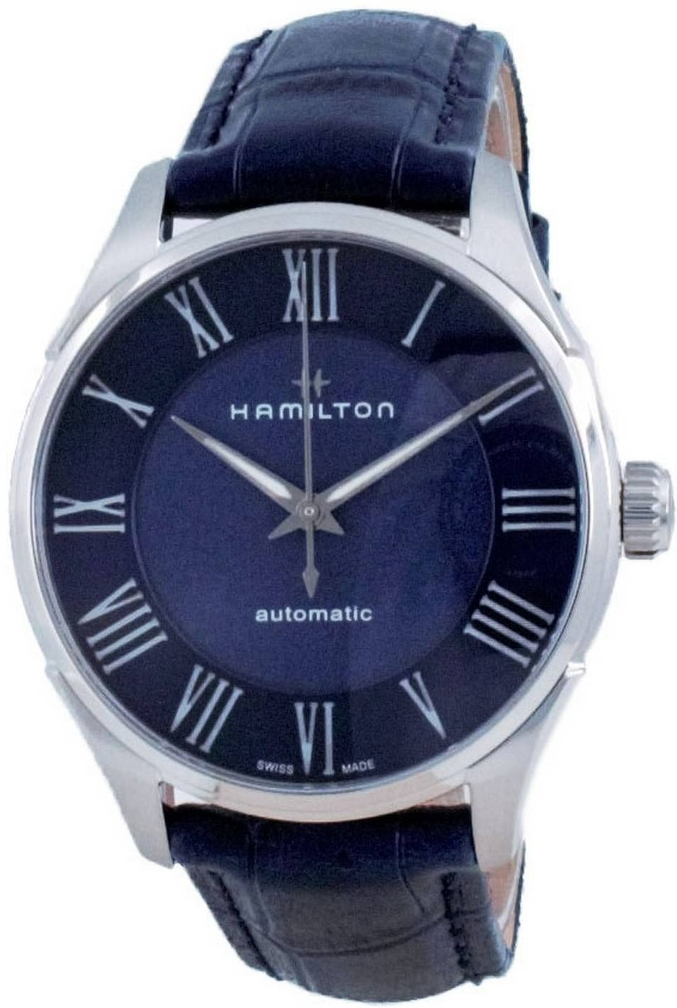 Hamilton Herrklocka H42535640 Jazzmaster Blå/Läder Ø40 mm - Hamilton