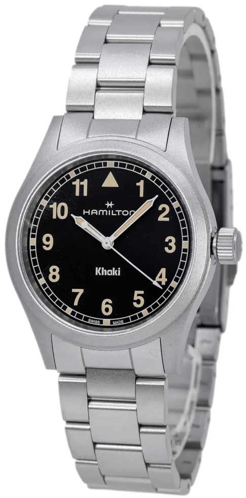 Hamilton Herrklocka H69401131 Khaki Field Svart/Stål Ø38 mm - Hamilton