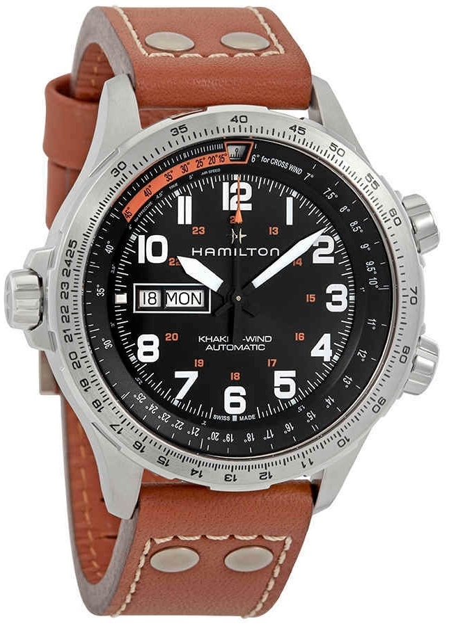 Hamilton Herrklocka H77755533 Svart/Läder Ø45 mm - Hamilton