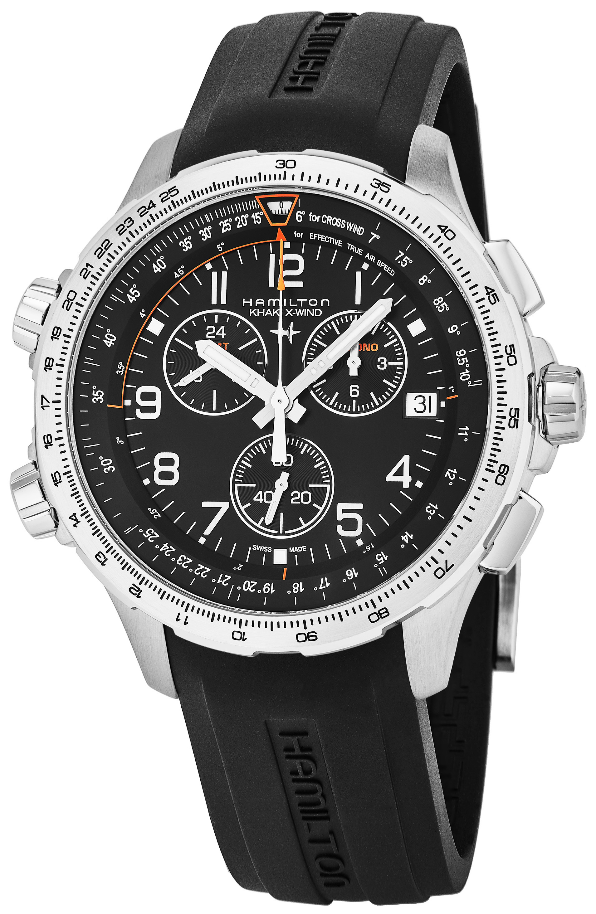 Hamilton Herrklocka H77912335 Svart/Gummi Ø46 mm - Hamilton