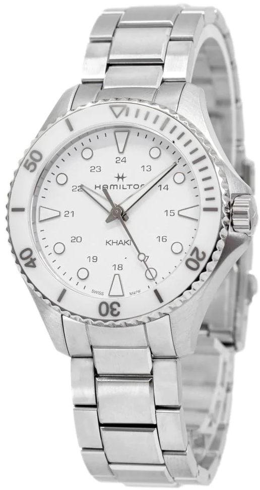 Hamilton Damklocka H82221110 Khaki Navy Vit/Stål Ø37 mm - Hamilton