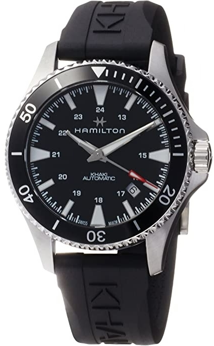 Hamilton Herrklocka H82515330 Khaki Navy Svart/Gummi Ø43 mm - Hamilton