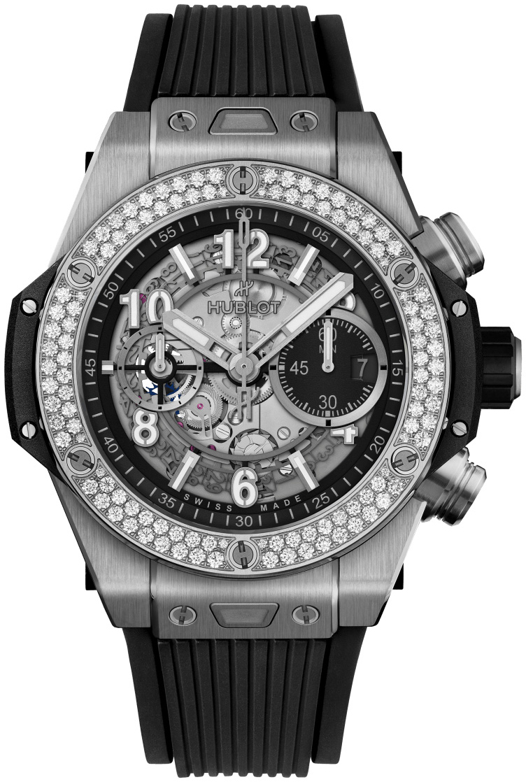 Hublot Herrklocka 421.NX.1170.RX.1104 Big Bang 44mm Svart/Gummi Ø44 - Hublot