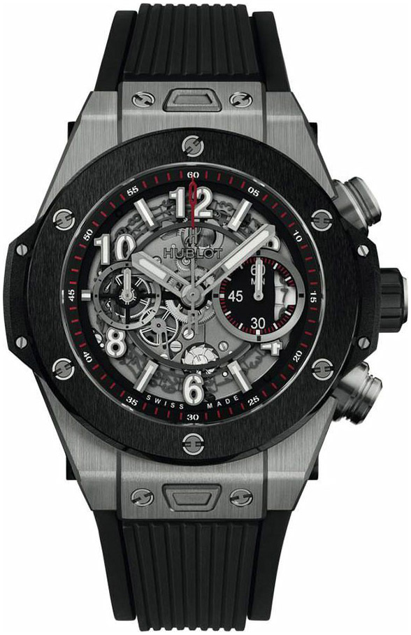 Hublot Herrklocka 441.NM.1171.RX Big Bang 42mm Svart/Gummi Ø42 mm - Hublot