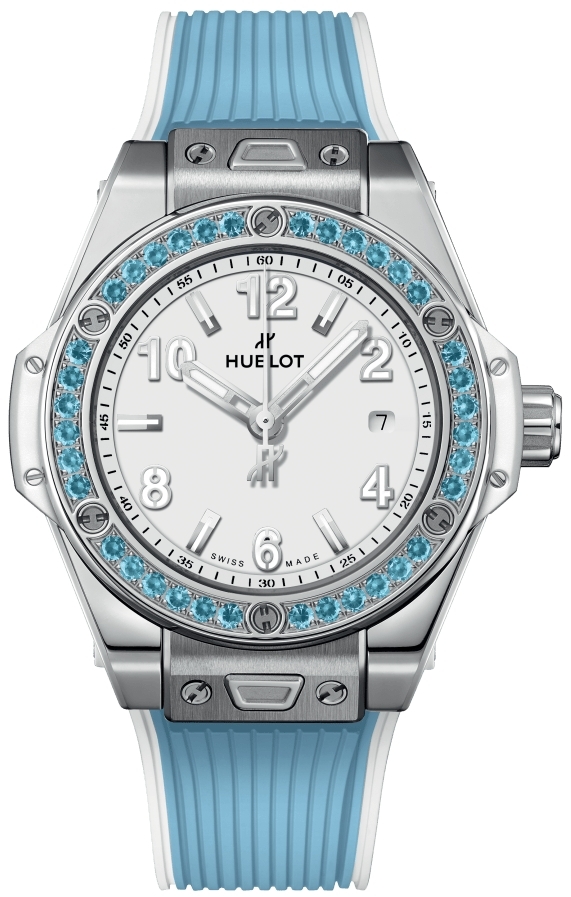 Hublot Damklocka 485.SL.2210.RX.1207 Big Bang 33mm Vit/Gummi Ø33 mm - Hublot