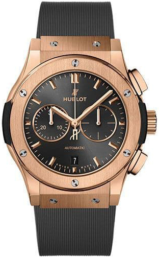 Hublot Herrklocka 541.OX.7080.RX Classic Fusion Grå/Gummi Ø42 mm - Hublot