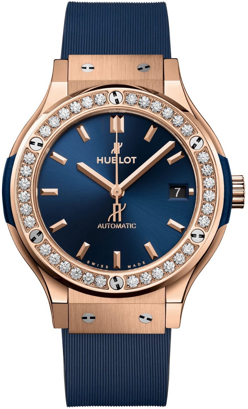 Hublot 565.OX.7180.RX.1204 Classic Fusion Blå/Gummi Ø38 mm - Hublot