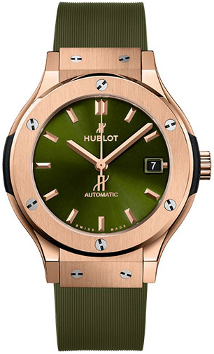 Hublot 565.OX.8980.RX Classic Fusion Grön/Gummi Ø38 mm - Hublot