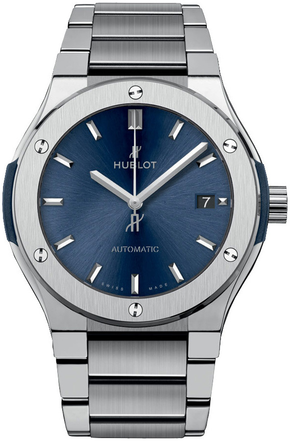 Hublot Damklocka 568.NX.7170.NX Classic Fusion Blå/Titan Ø38 mm - Hublot