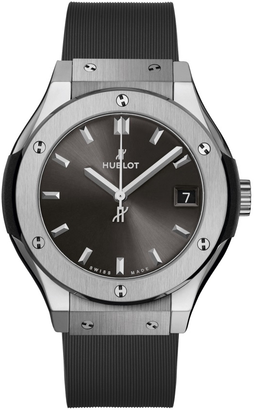 Hublot Damklocka 581.NX.7071.RX Classic Fusion Grå/Gummi Ø33 mm - Hublot