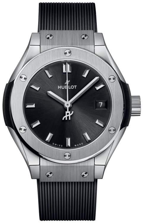 Hublot Damklocka 591.NX.1470.RX Classic Fusion Svart/Gummi Ø29 mm - Hublot