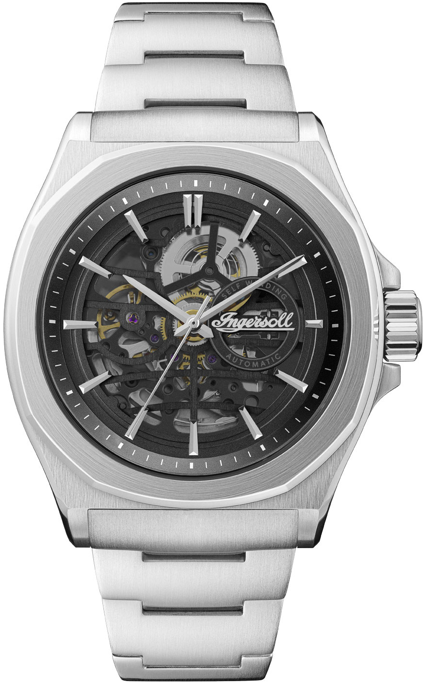 Ingersoll Herrklocka I09303 Svart/Stål Ø44 mm - Ingersoll