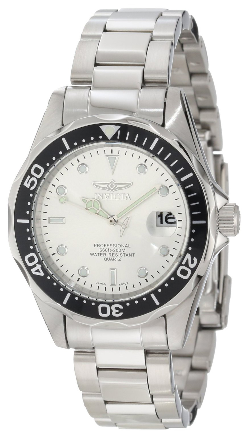 Invicta Pro Diver Herrklocka 10662 Silverfärgad/Stål Ø38 mm - Invicta