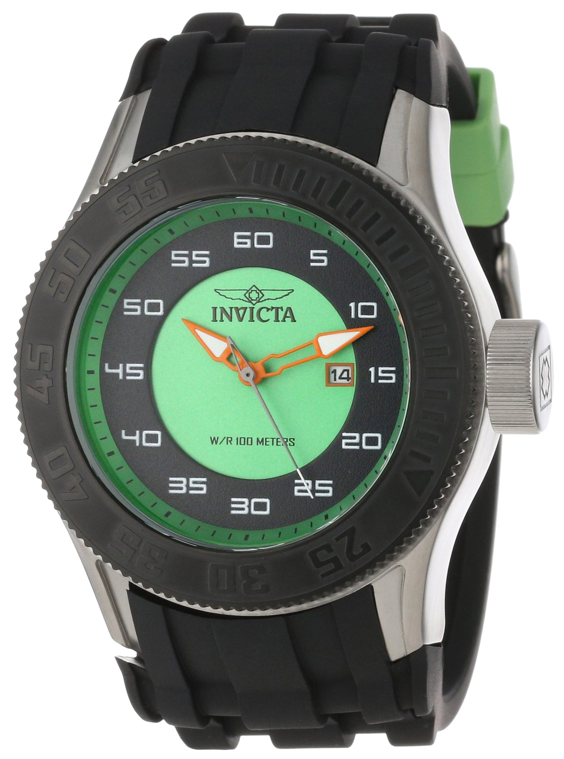 Invicta Pro Diver Herrklocka 11942 Grön/Gummi Ø50 mm - Invicta