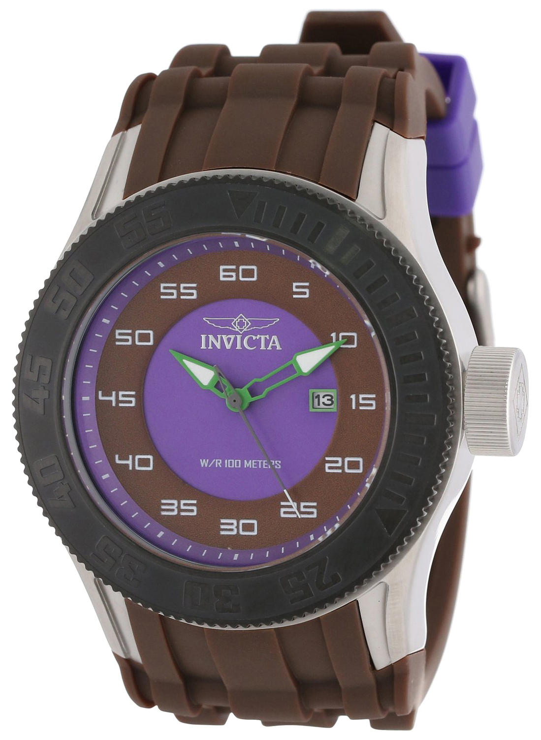 Invicta Pro Diver Herrklocka 11944 Lila/Gummi Ø50 mm - Invicta