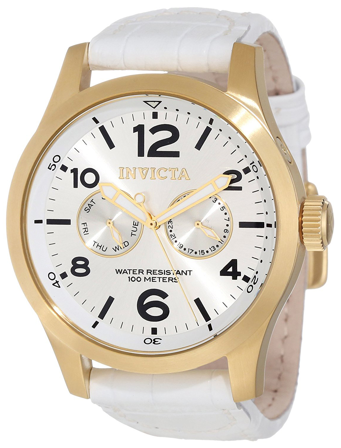 Invicta Herrklocka 12174 Specialty Vit/Läder Ø48 mm - Invicta