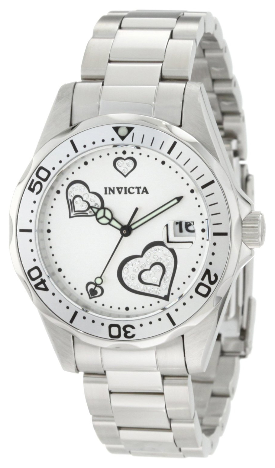 Invicta Damklocka 12286 Pro Diver Silverfärgad/Stål Ø38 mm