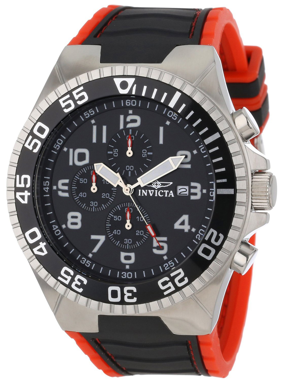 Invicta Pro Diver Herrklocka 12412 Svart/Gummi Ø52 mm - Invicta