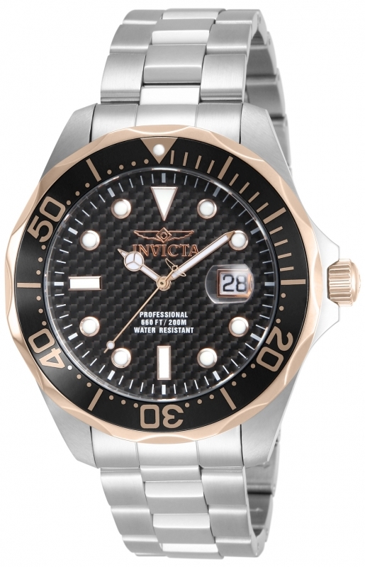 Invicta Pro Diver Herrklocka 12567 Svart/Stål Ø47 mm - Invicta