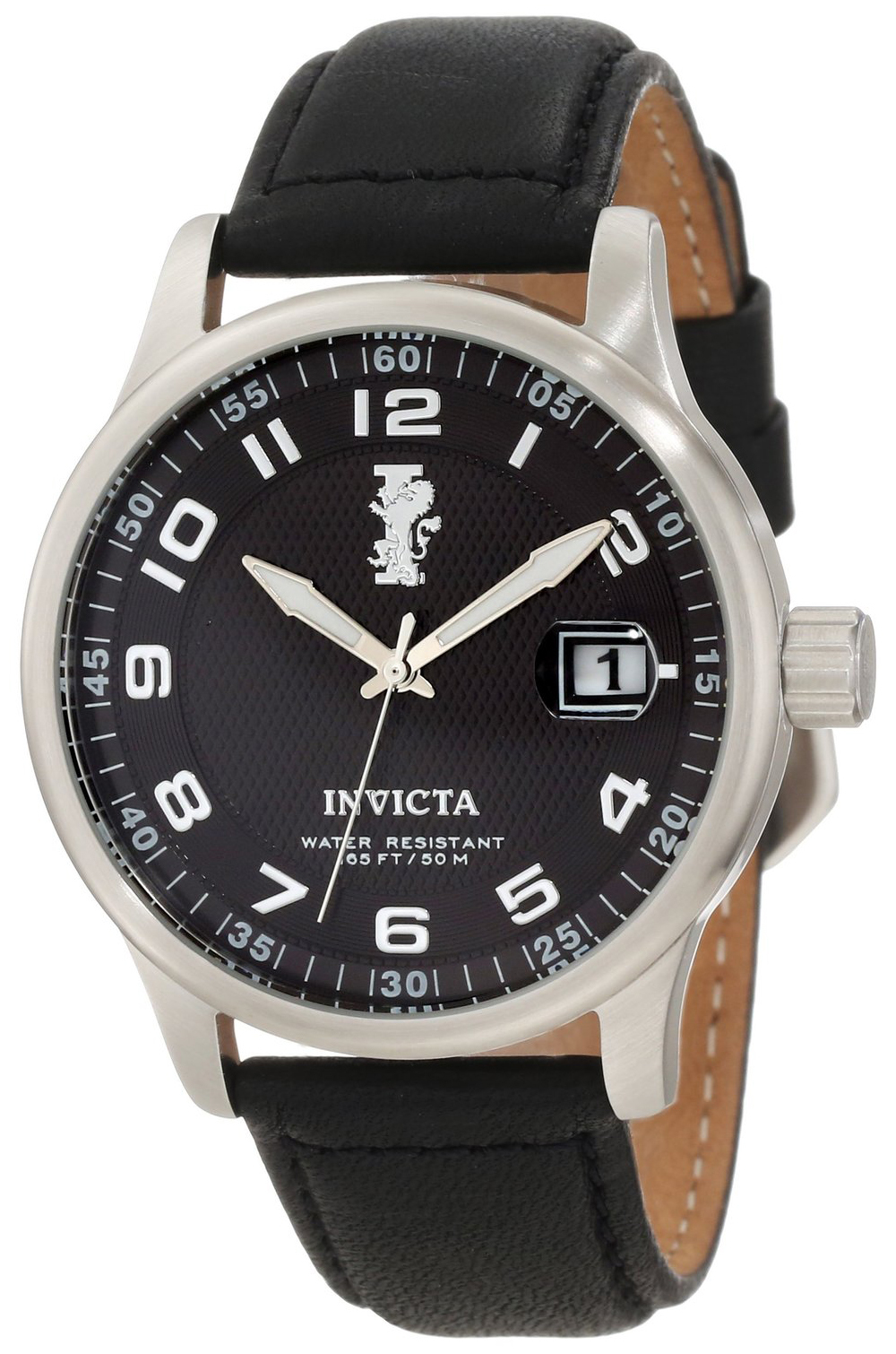 Invicta Herrklocka 12822 I-Force Svart/L&auml;der &Oslash;44 mm