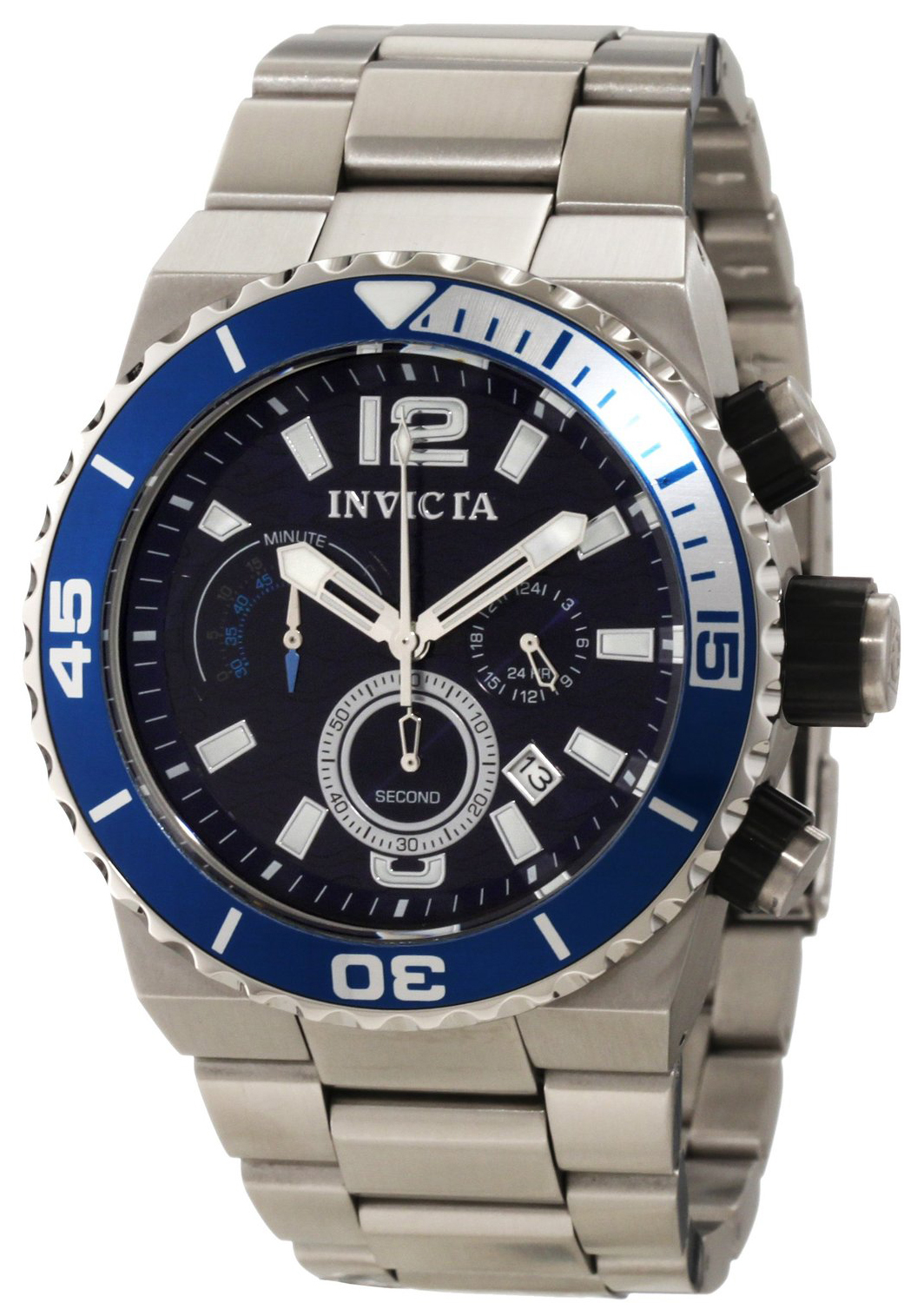 Invicta Pro Diver Herrklocka 1342 Blå/Stål Ø48 mm - Invicta