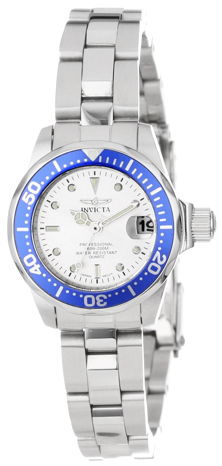 Invicta Damklocka 14125 Pro Diver Silverf&auml;rgad/St&aring;l &Oslash;24 mm