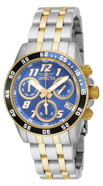 Invicta Pro Diver Damklocka 15507 Blå/Gulguldtonat stål Ø40 mm - Invicta