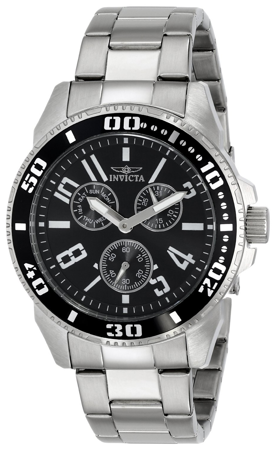 Invicta Pro Diver Herrklocka 16938 Svart/Stål Ø45 mm - Invicta