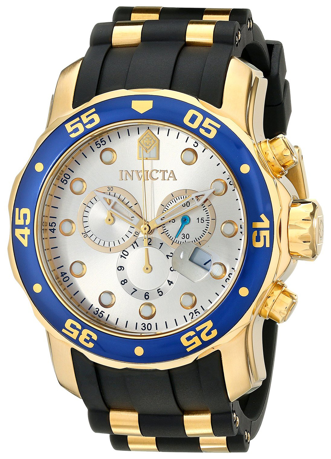 Invicta Pro Diver Herrklocka 17880 Silverfärgad/Gulguldtonat stål Ø48 mm - Invicta