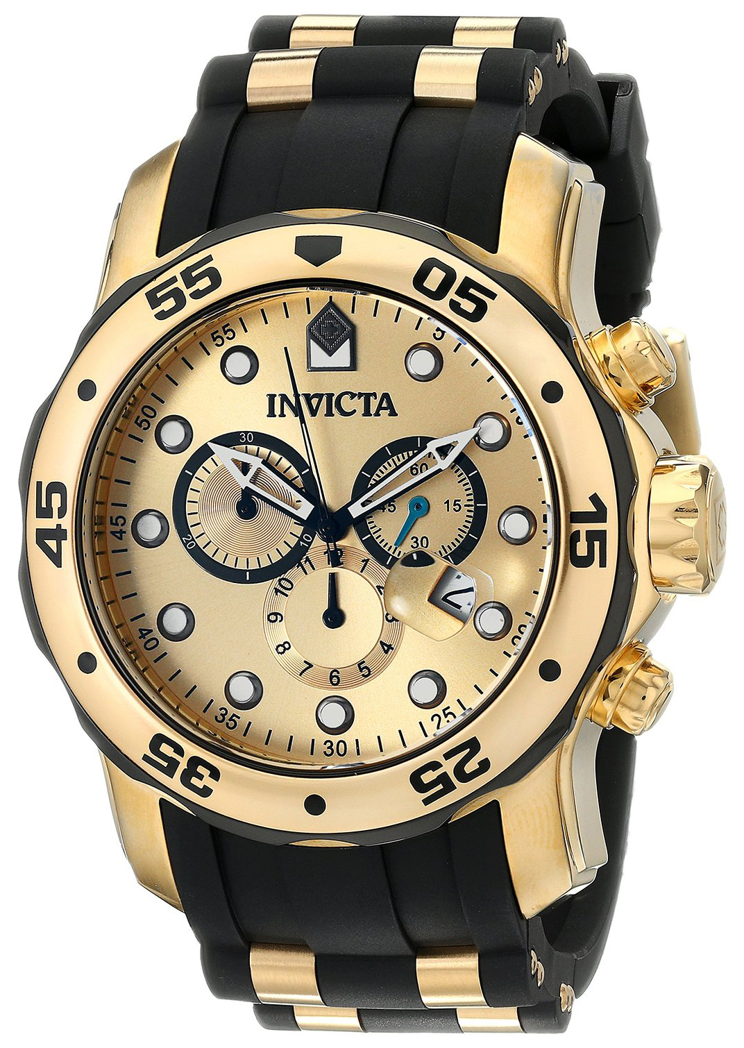 Invicta Pro Diver Herrklocka 17885 Gulguldstonad/Gulguldtonat stål Ø48 mm - Invicta