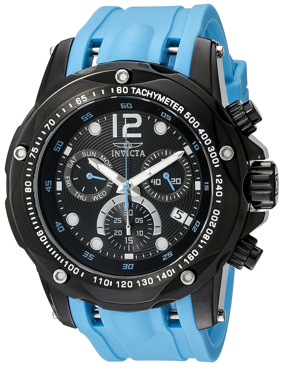 Invicta Herrklocka 20075 Speedway Svart/Gummi Ø51 mm