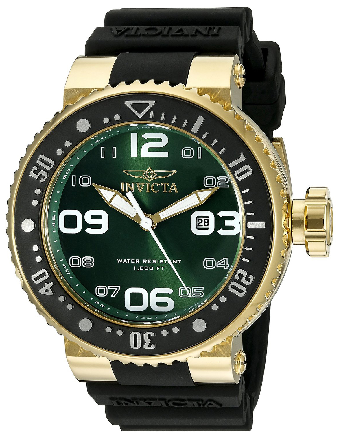 Invicta Pro Diver Herrklocka 21523 Grön/Gummi Ø54 mm - Invicta