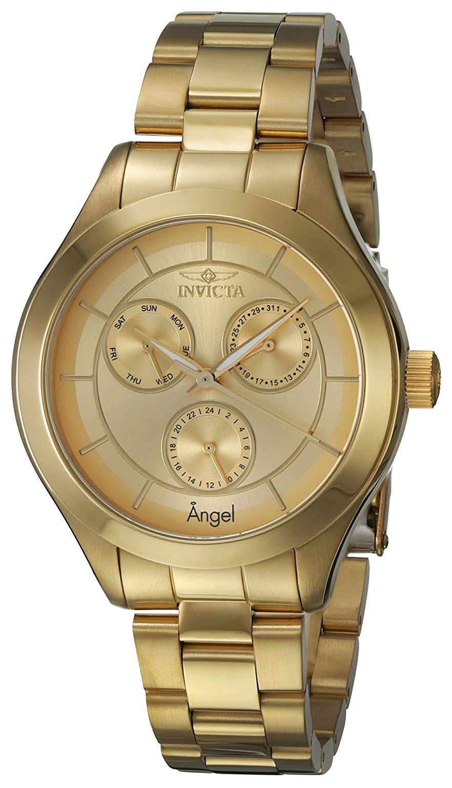 Invicta Damklocka 21694 Angel Guld/Gulguldtonat stål Ø40 mm - Invicta
