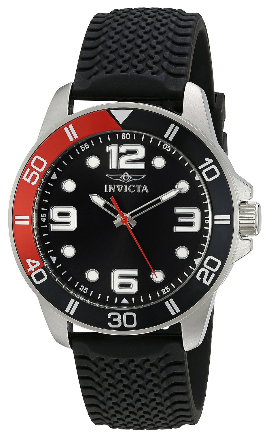 Invicta Pro Diver Herrklocka 21851 Svart/Gummi Ø45 mm - Invicta