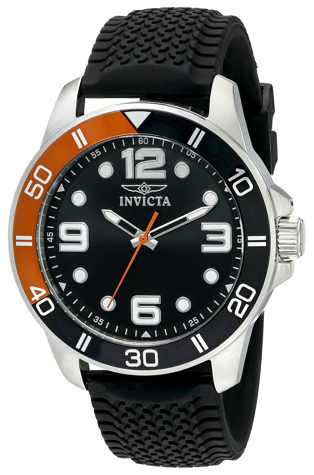 Invicta Pro Diver Herrklocka 21853 Svart/Gummi Ø45 mm - Invicta