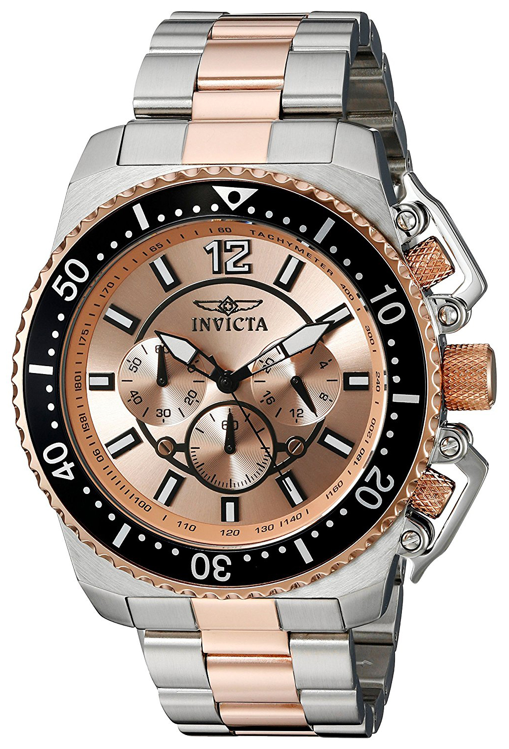 Invicta Pro Diver Herrklocka 21956 Roséguldstonad/Roséguldstonat stål - Invicta