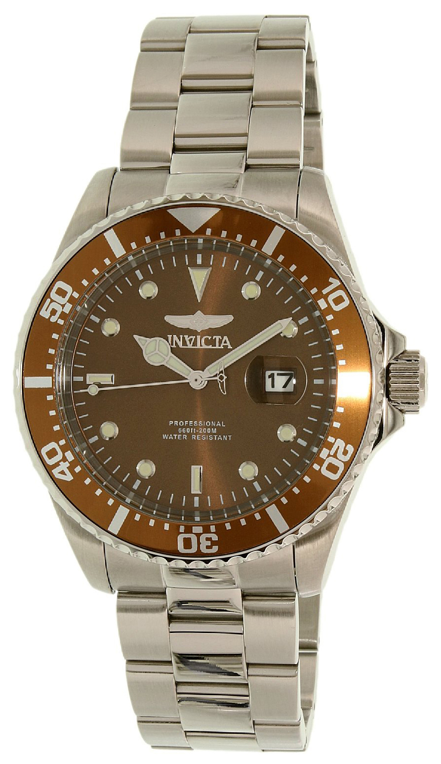 Invicta Pro Diver Herrklocka 22049 Brun/Stål Ø43 mm - Invicta