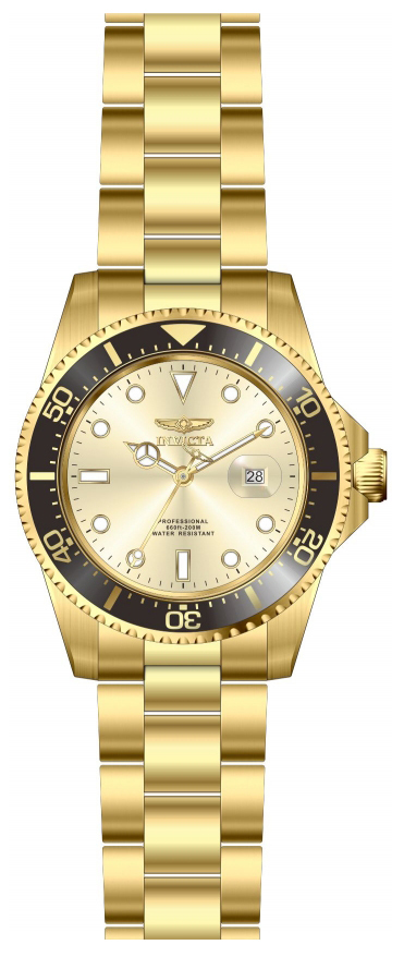 Invicta Herrklocka 22065 Pro Diver Champagnefärgad/Gulguldtonat - Invicta