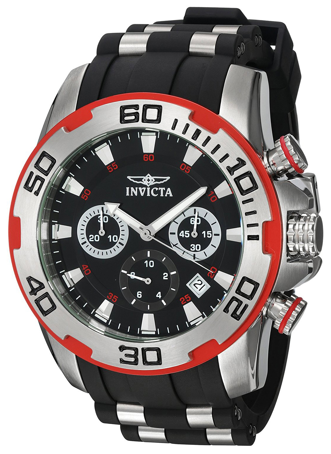 Invicta Herrklocka 22307 Pro Diver Svart/Stål Ø50 mm