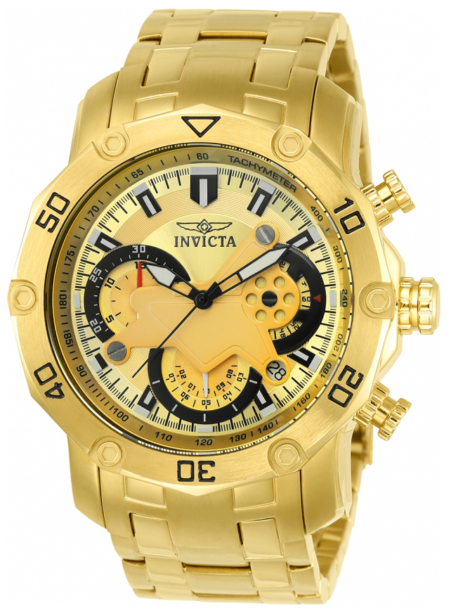 Invicta Pro Diver Herrklocka 22761 Gulguldstonad/Gulguldtonat stål Ø50 mm - Invicta