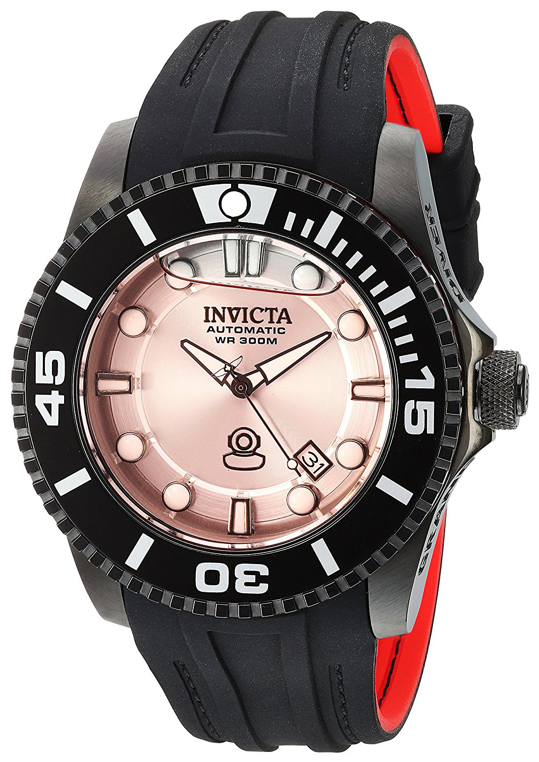 Invicta Pro Diver Herrklocka 22995 Rosa/Gummi Ø47 mm - Invicta