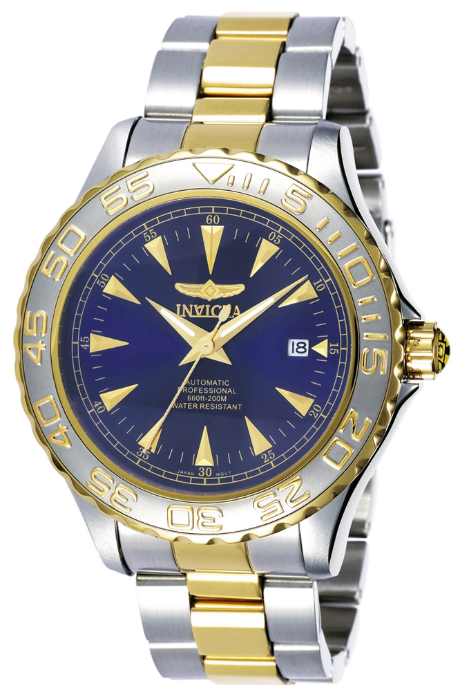 Invicta Pro Diver Herrklocka 2309 Blå/Gulguldtonat stål Ø47 mm - Invicta