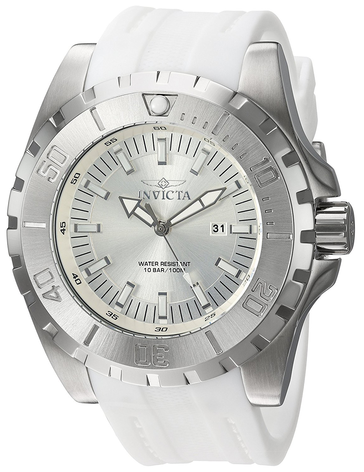 Invicta Pro Diver Herrklocka 23739 Silverfärgad/Gummi Ø53 mm - Invicta