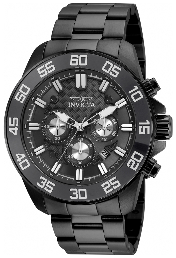 Invicta Pro Diver Herrklocka 24733 Svart/Stål Ø48 mm - Invicta