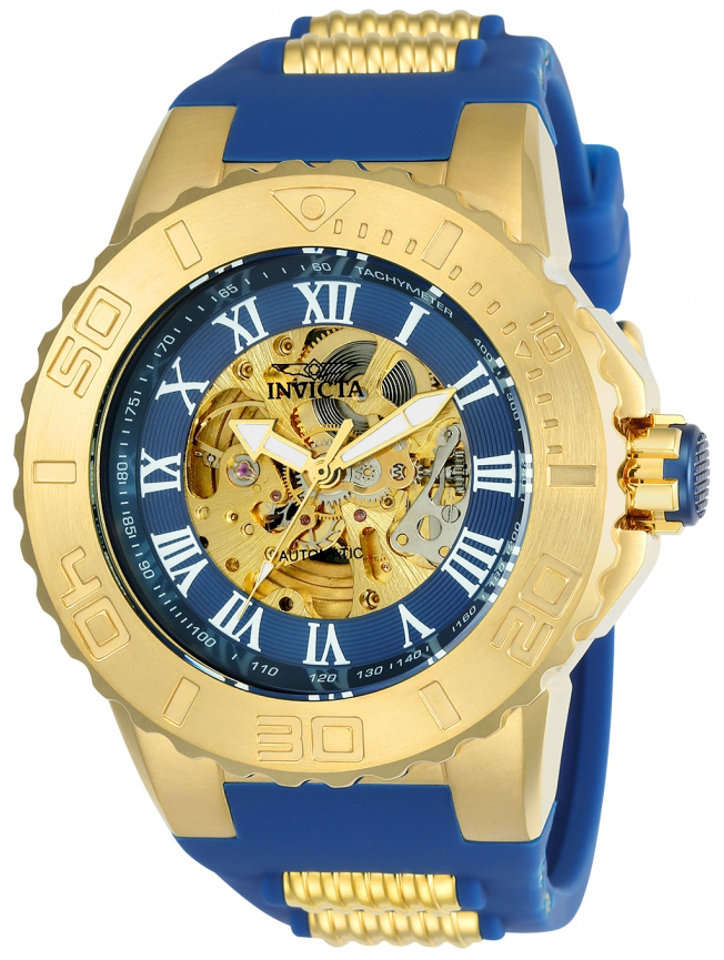 Invicta Pro Diver Herrklocka 24741 Blå/Gulguldtonat stål Ø51 mm - Invicta