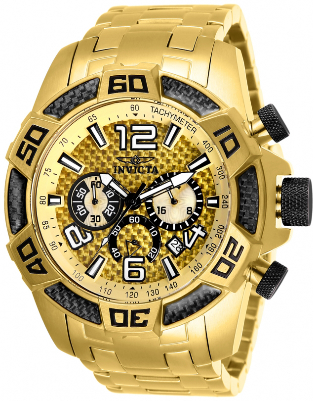 Invicta Herrklocka 25854 Pro Diver Guld/Gulguldtonat stål Ø50 mm - Invicta
