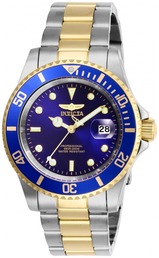 Invicta Herrklocka 26972 Pro Diver Blå/Gulguldtonat stål Ø40 mm - Invicta