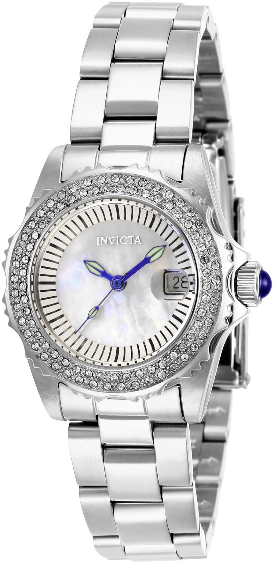 Invicta Damklocka 28442 Angel Vit/Stål Ø30 mm - Invicta